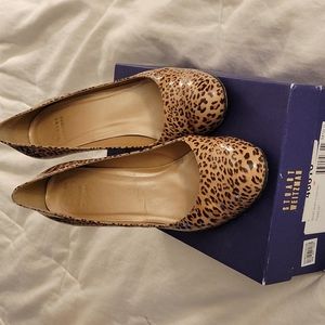 Stuart Weitzman Patent Leather Cheetah Pumps